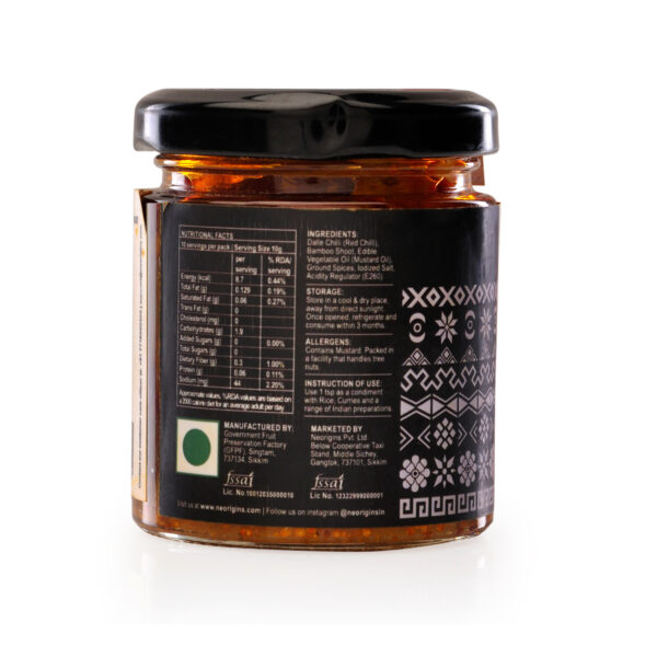 Dalle Chilli with Bamboo Shoot Pickle, 100g